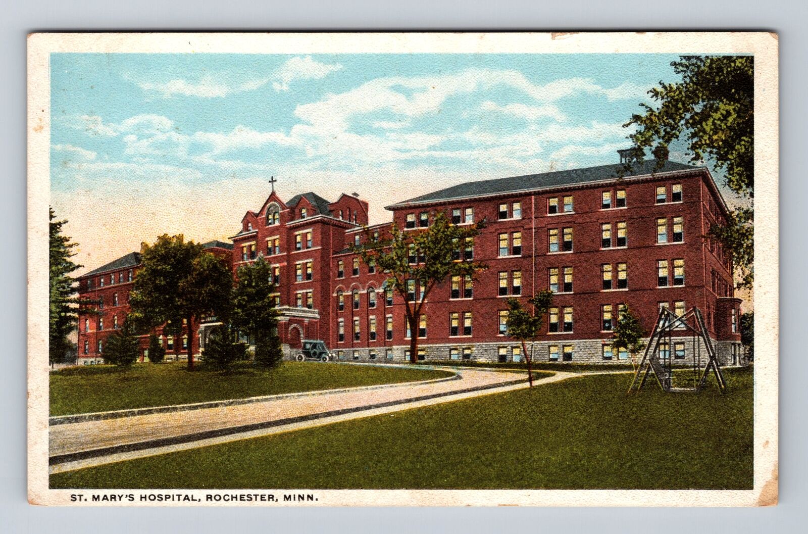 Rochester MN-Minnesota, St Mary's Hospital, Antique Souvenir Vintage Postcard