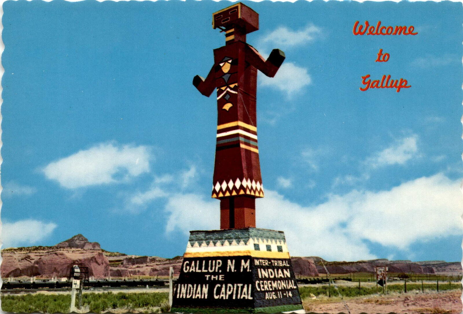Colorful Indian Doll Welcomes Travelers to Gallup