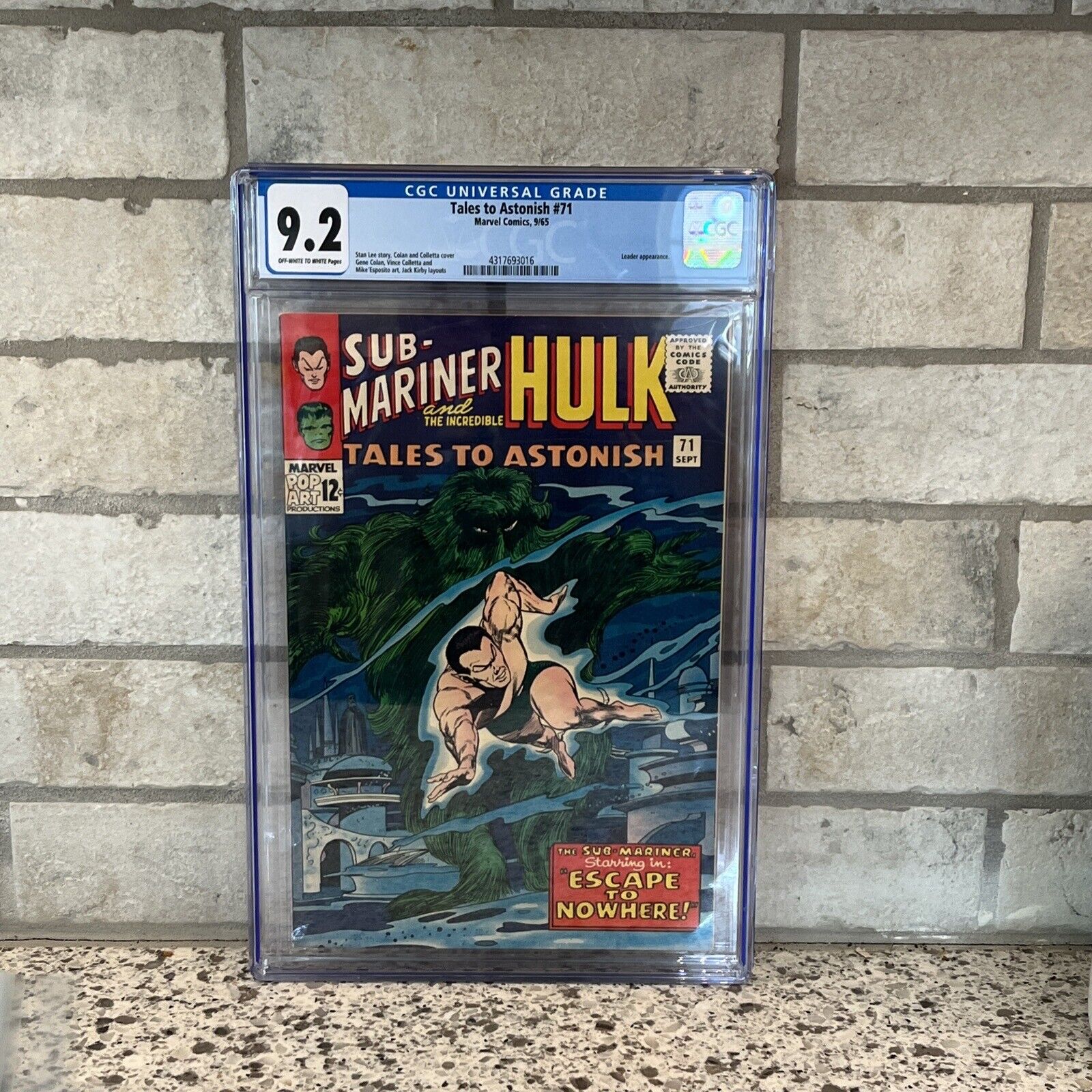 Tales To Astonish #71 Marvel Comics ✨️CGC  9.2✨️ OF-W Pages, 9/65