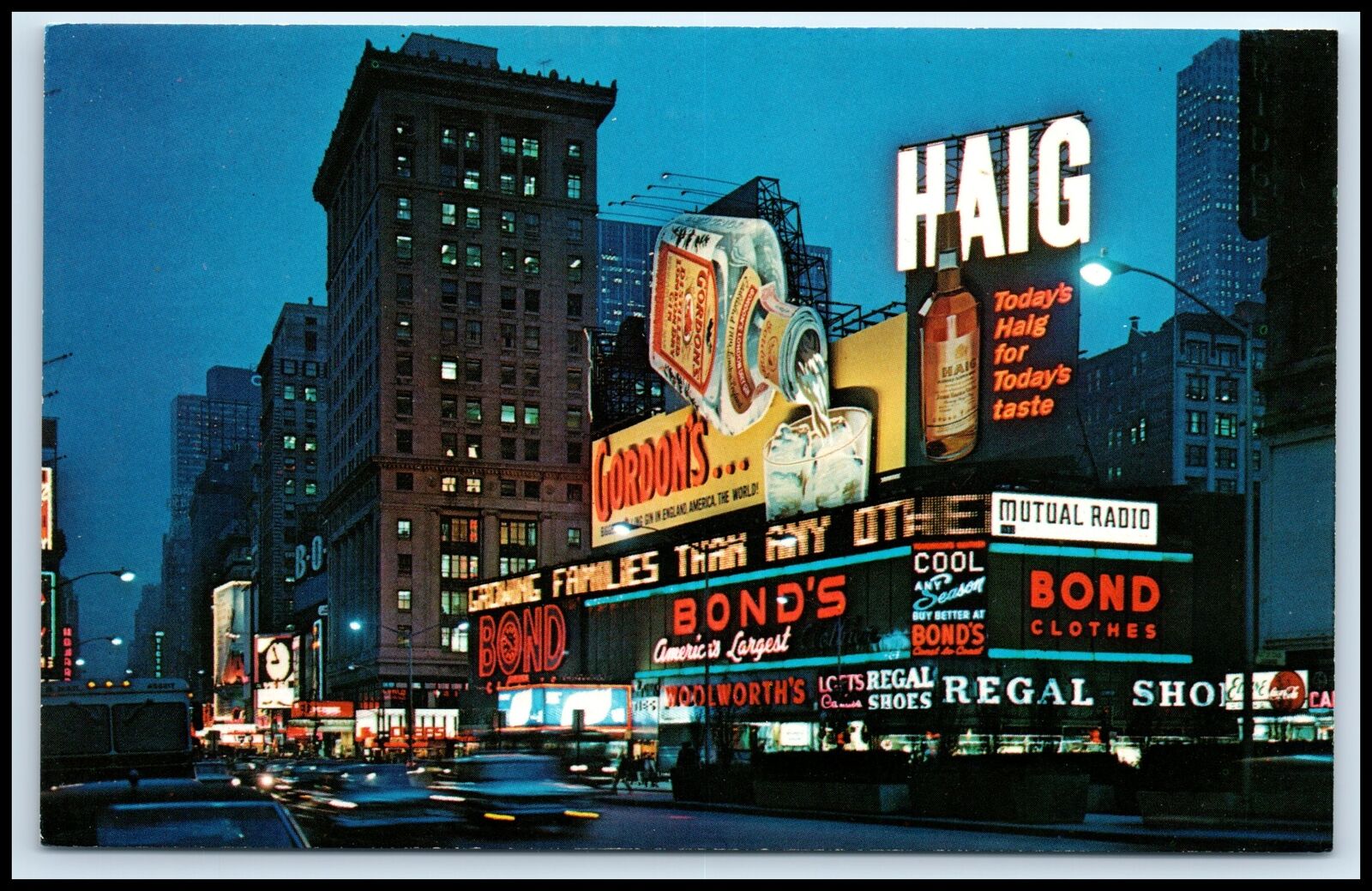 Postcard Times Square Chrome New York City NY B39