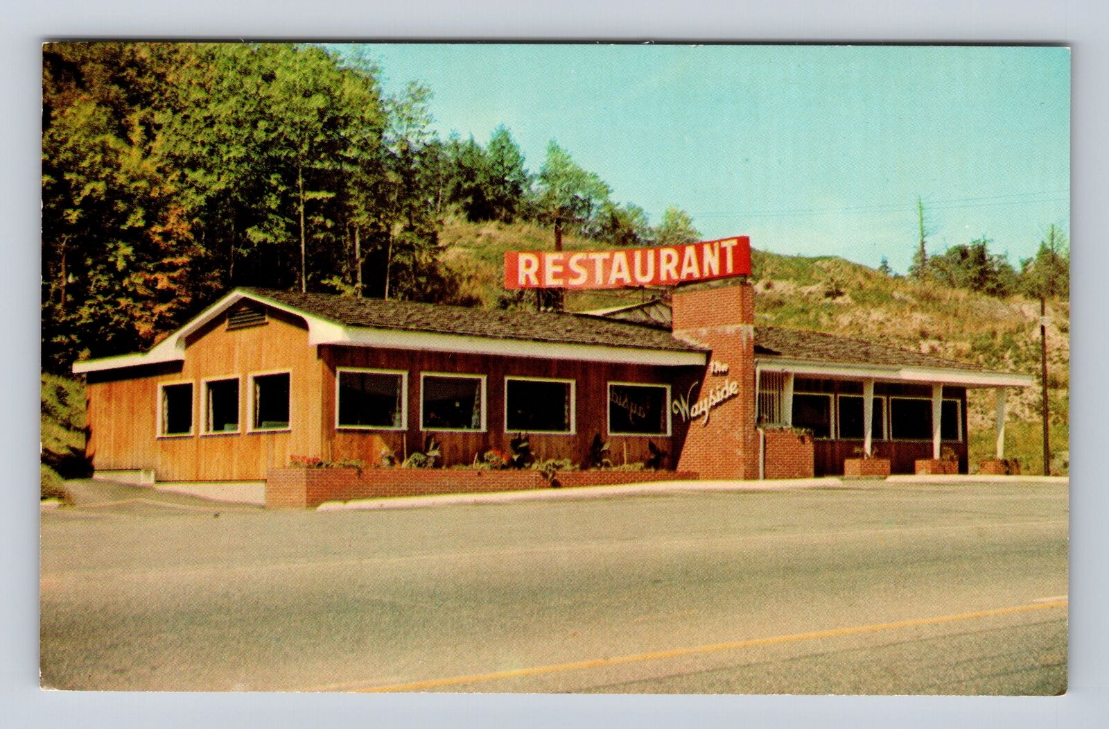 Montpelier VT-Vermont, Wayside Restaurant, Antique, Vintage Souvenir Postcard
