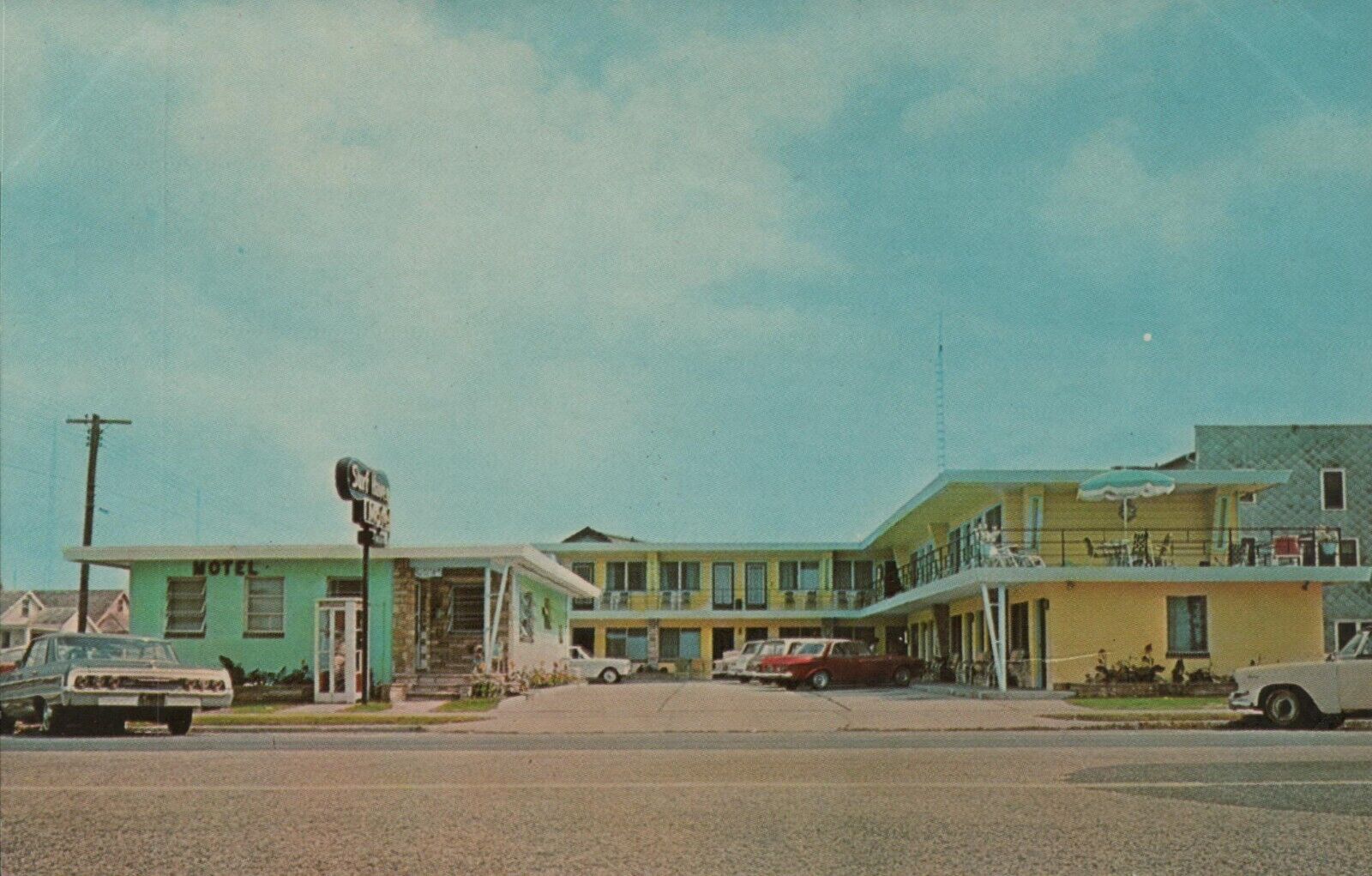  Vtg Postcard Surf Haven Motel North Wildwood N.J. New Jersey