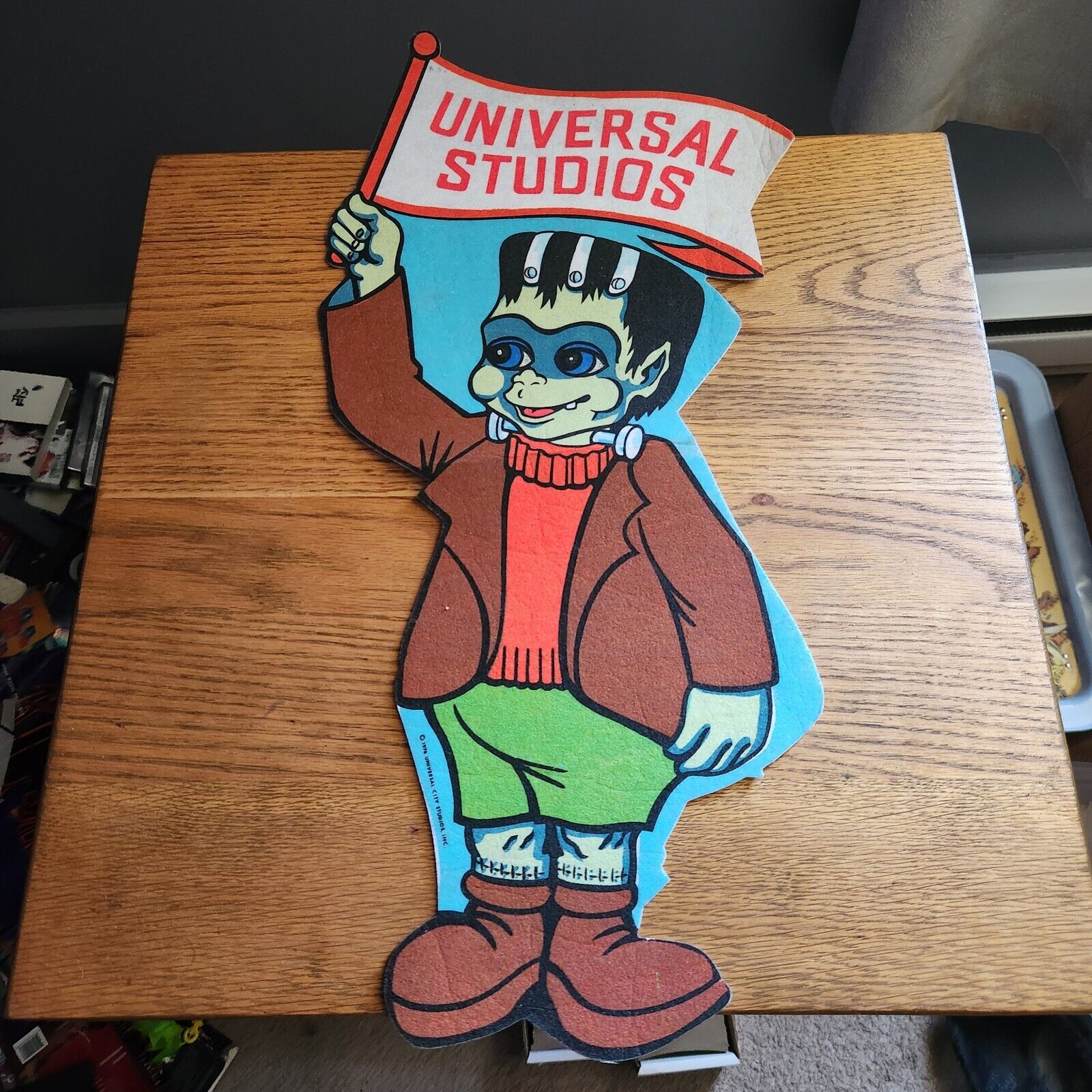 Universal Studios Vintage Baby Frankenstein Pennant Souvenir HTF 22\