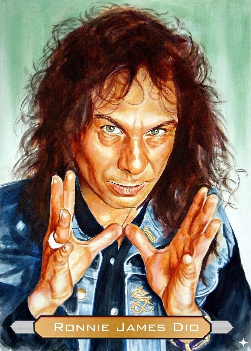 Ronnie James Dio Custom Art Trading Card