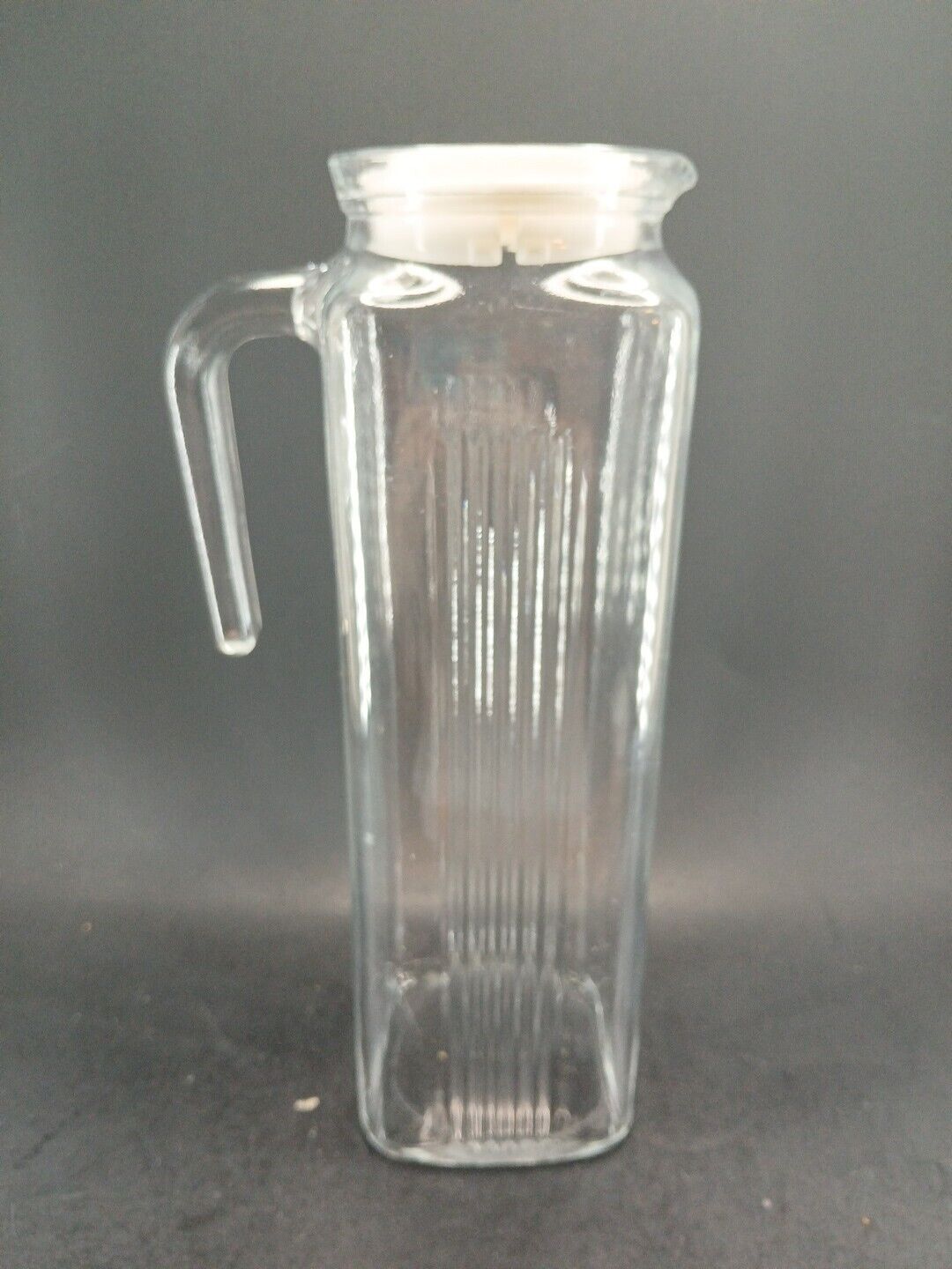 Pasabahnce refrigerator Pitcher Square Ribbed Vintage