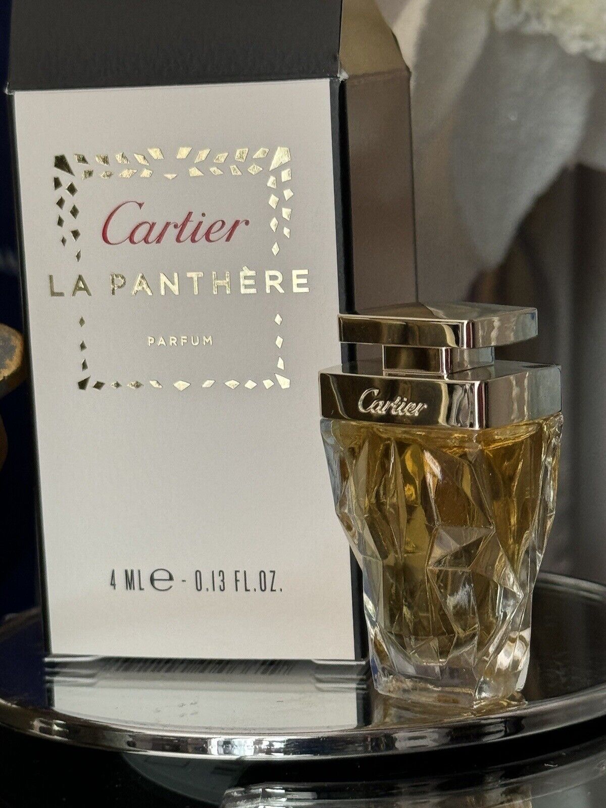 MINIATURE CARTIER  LA PANTHER  LE PERFUME EXTRACT RARE