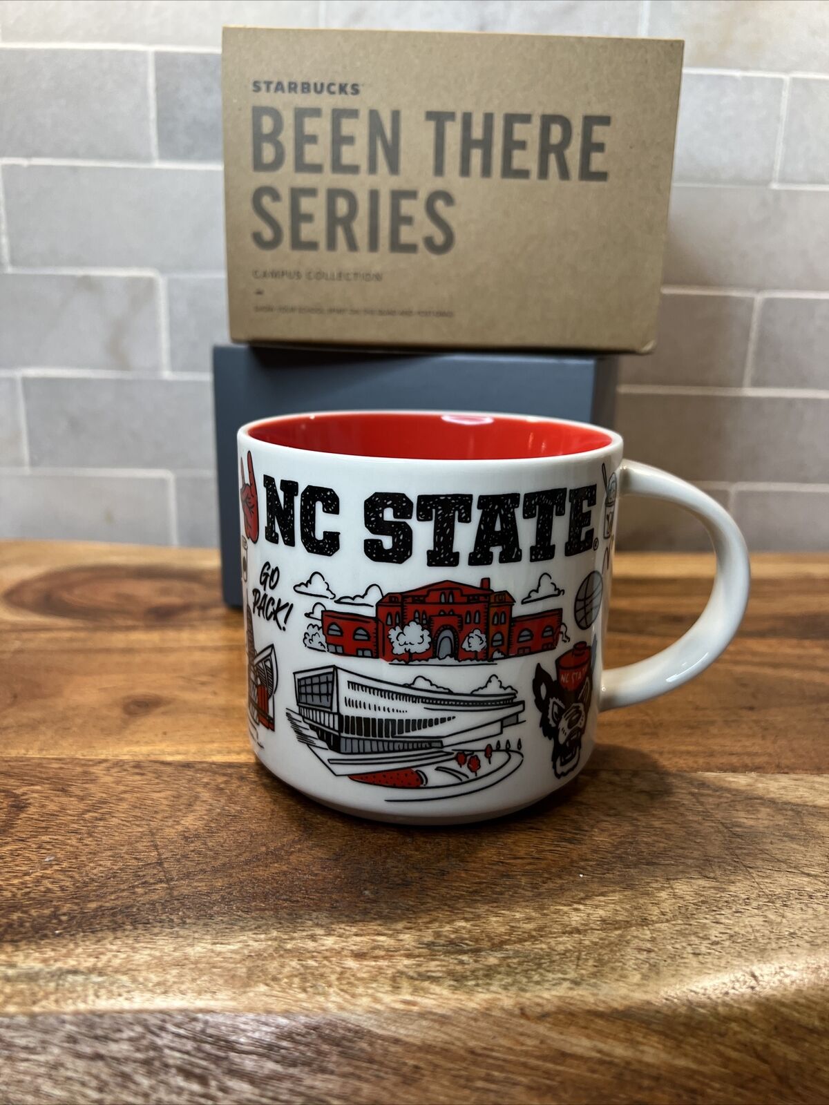 Starbucks NC State Wolfpack Mug Been There Series Campus Collection 2024 NCSU