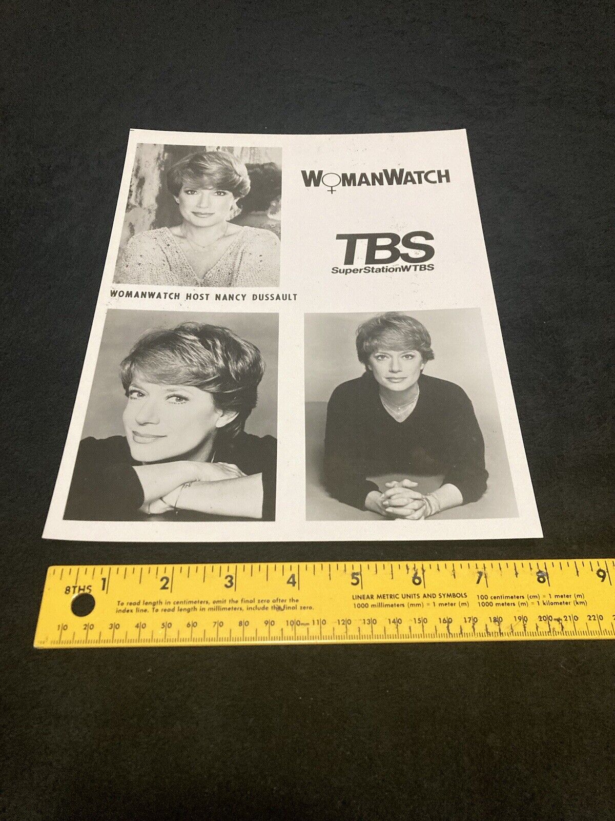 Nancy Dussault 8x10 Press Photo for Woman Watch Show on TBS WTBS
