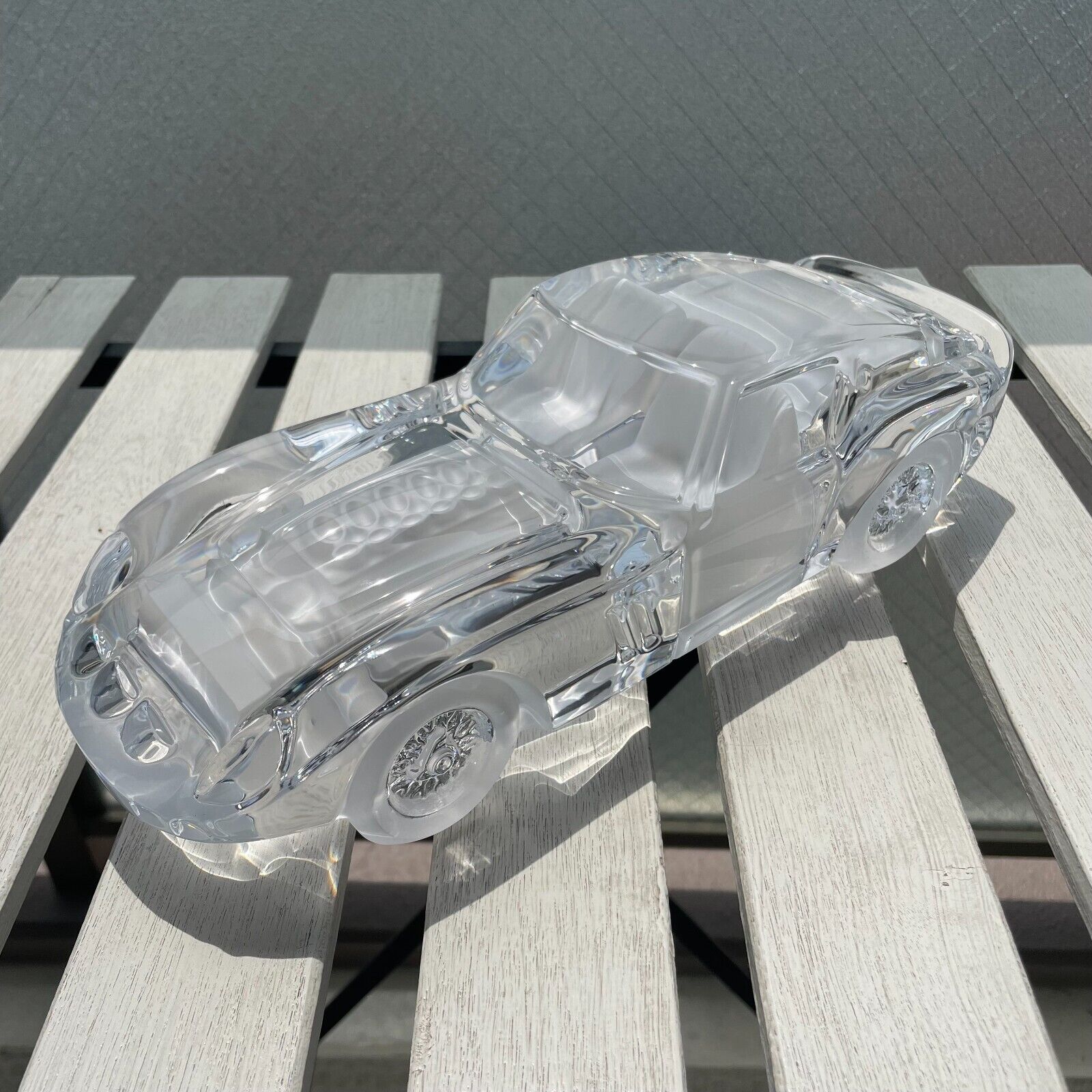 Daum France Crystal Ferrari 250 GTO Automobil Large Crystal Glass Figurine