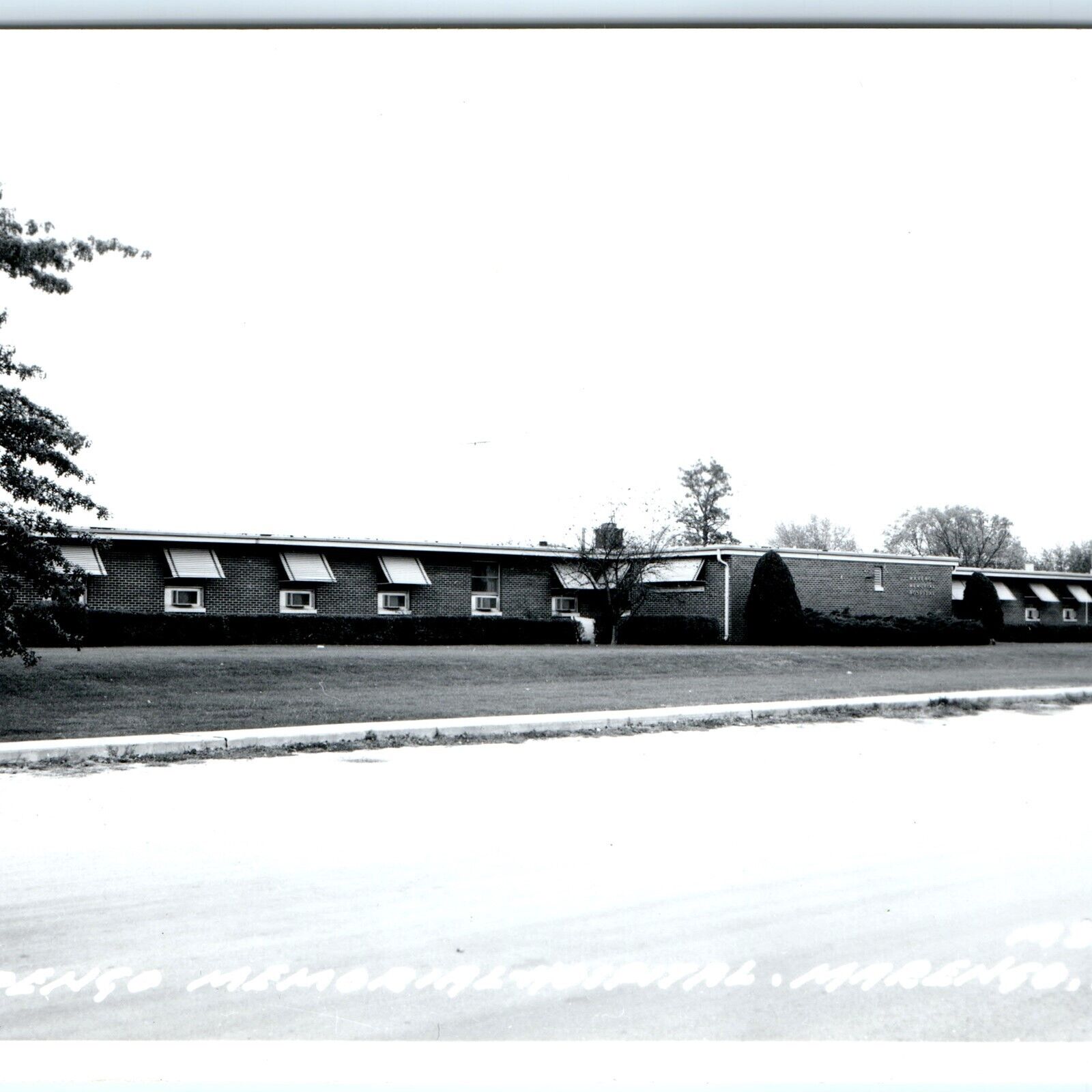 c1950s Marengo, IA RPPC Memorial Hospital Health Care Iowa County Photo PC A109