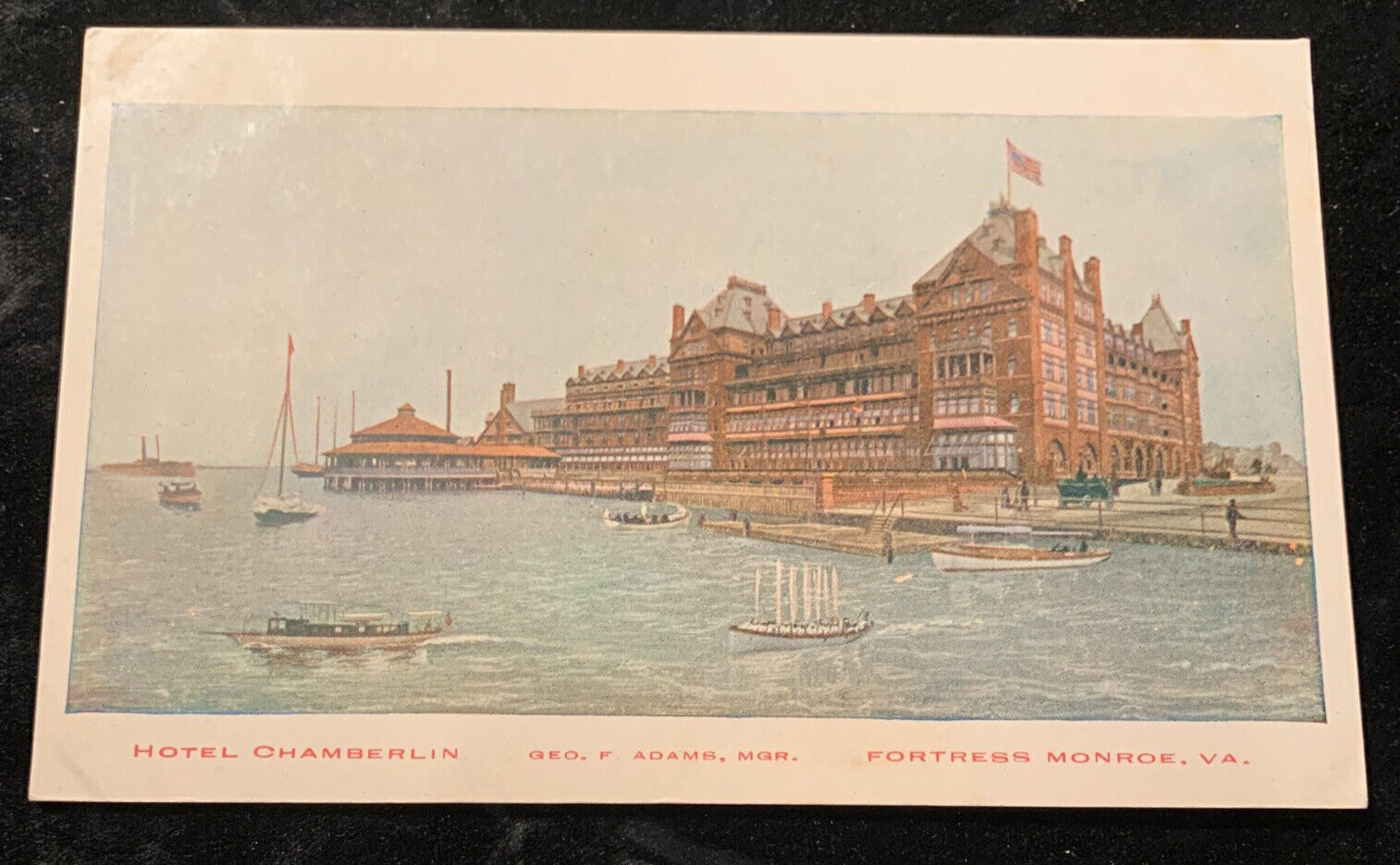 Hotel Chamberlin , Fortress Monroe , Virginia c1904 Private Mailing Postcard
