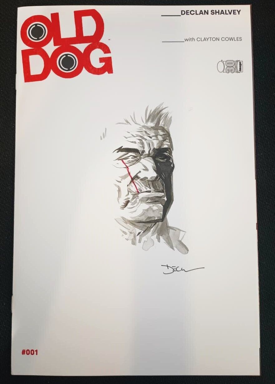 Old Dog #1 Declan Shalvey Signed 1:250 Original Art Sketch Variant NM