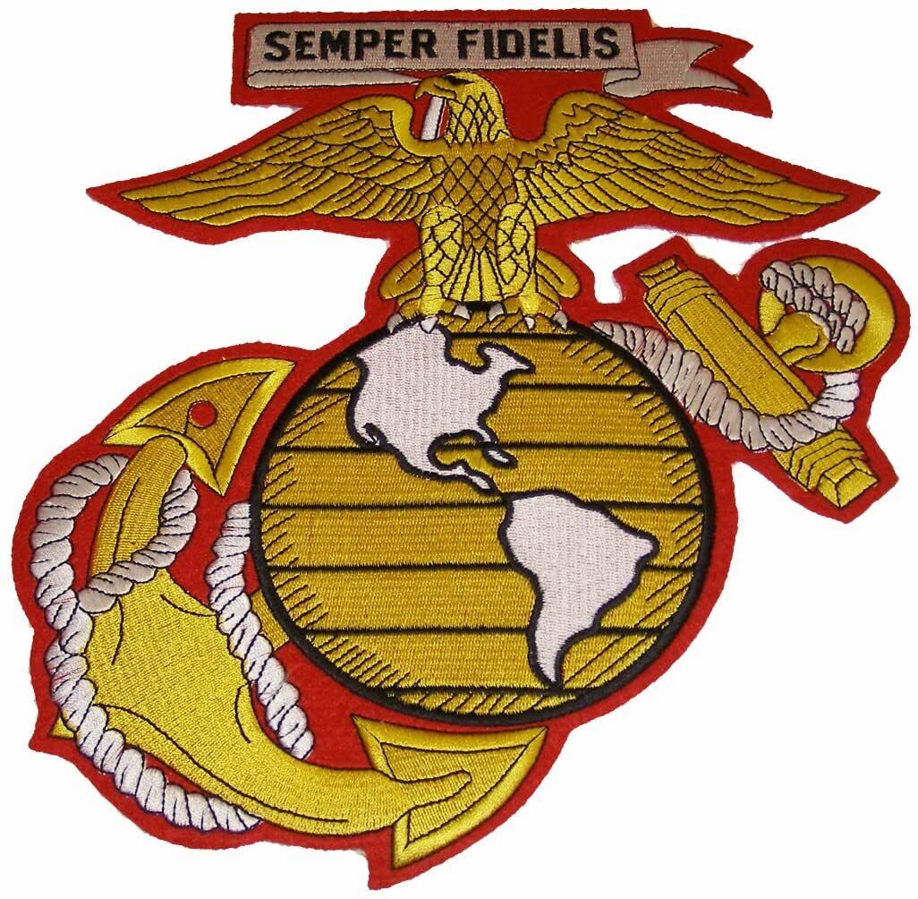 Large Marine Corps Emblem EGA Cutout Patch - Large 9\