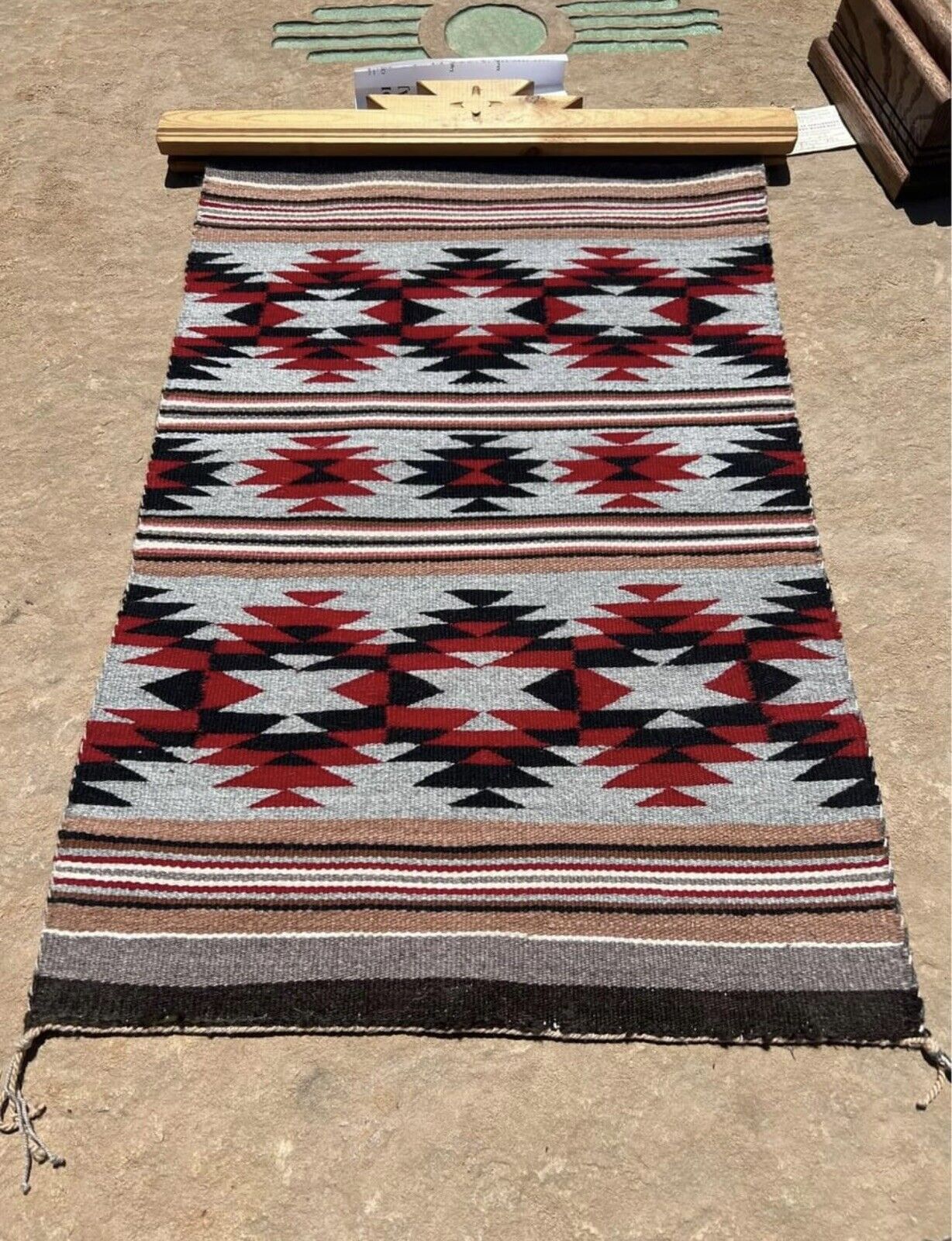 Collectable Authentic Native American Navajo, Rug by Marie Nez Hubbell Trading