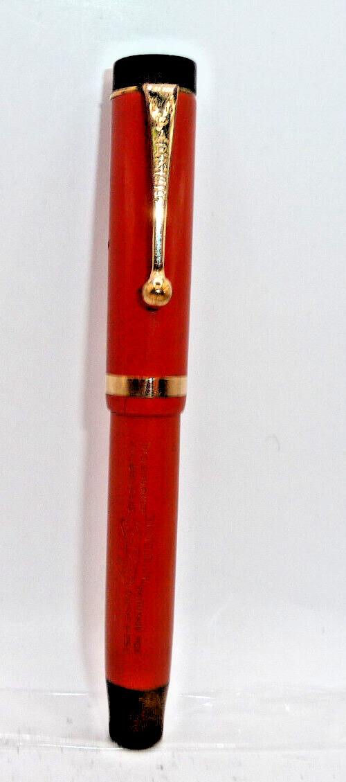 Parker Vintage Duofold Junior Orange Fountain Pen--restored--fine point