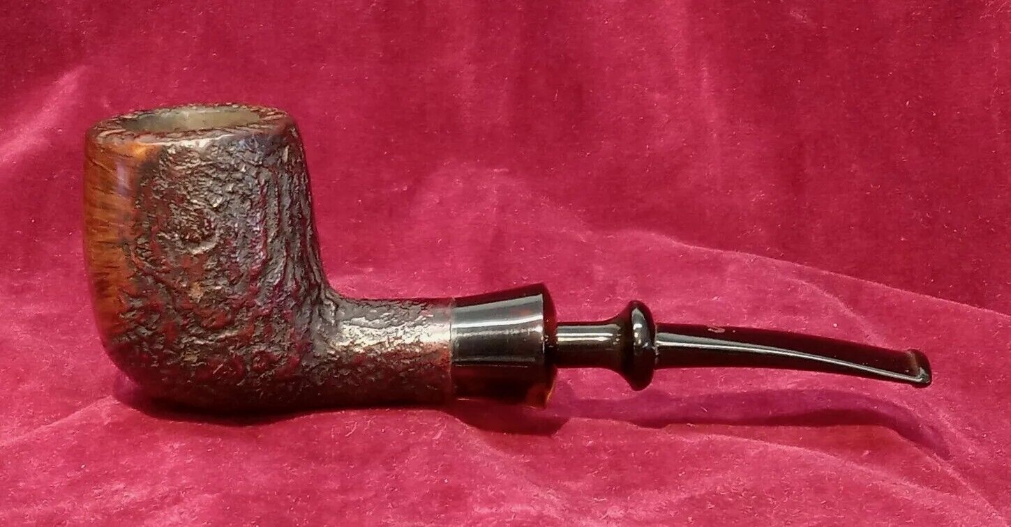 Stanwell *Antique 13* Partially Blasted Billiard Tobacco Pipe W/Acrylic Ferrule 