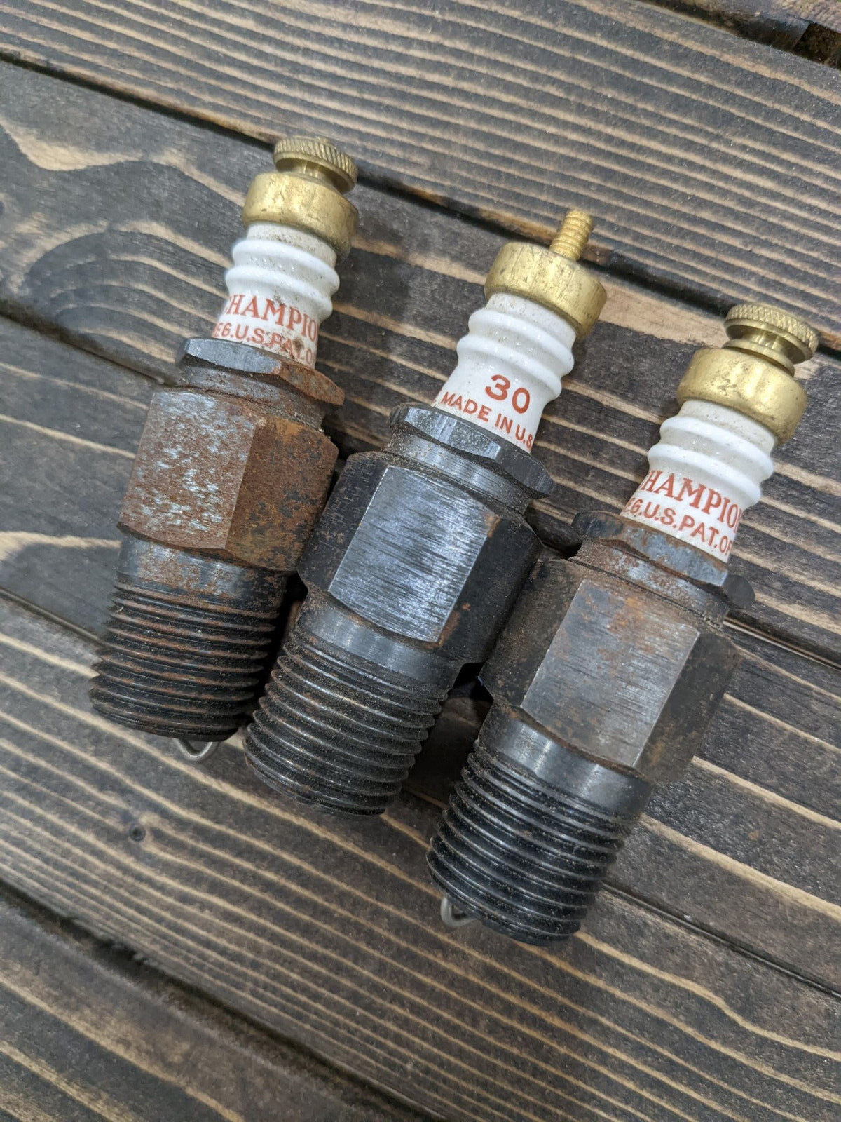 Vintage Champion Spark Plugs #30 - NEW