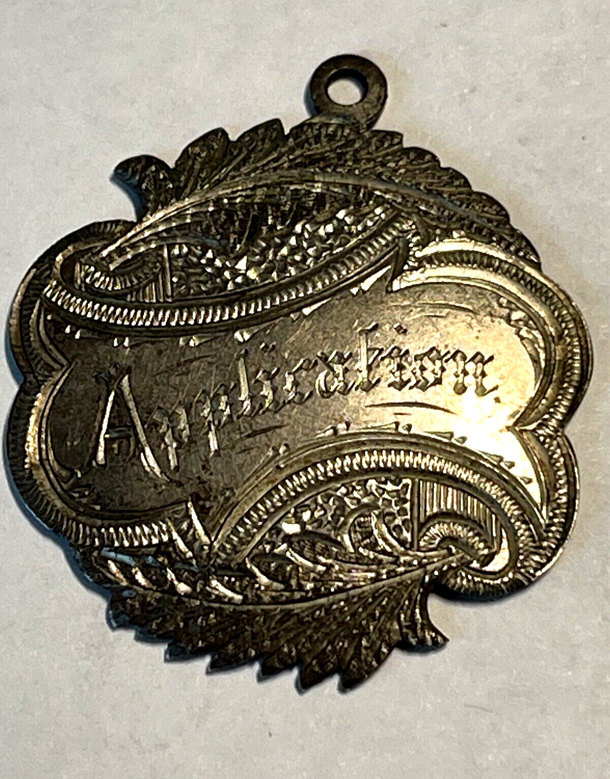 Antique 1891 Silver Medal Application St. Frances De Sales School May 1891