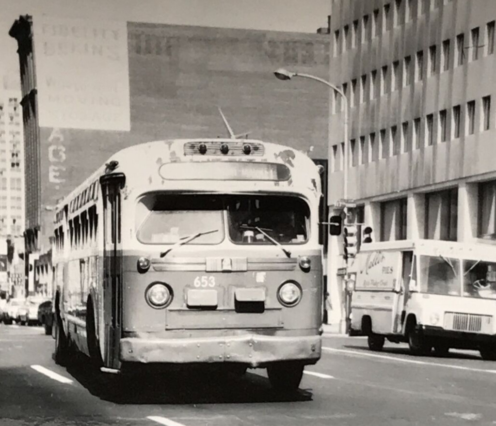 1970s Southeastern Pennsylvania SEPTA Bus #653 B&W Photograph Philadelphia PA