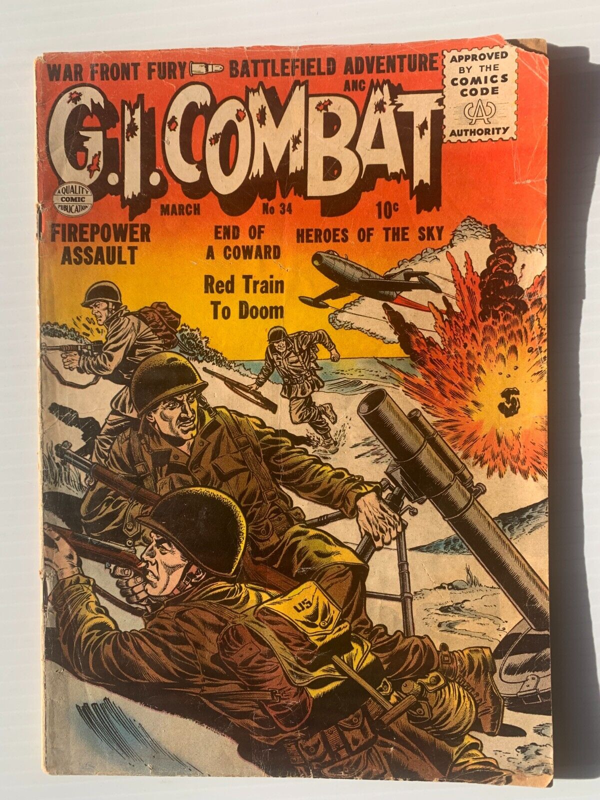 G. I. COMBAT #34 1956 - Early Silver Age Era