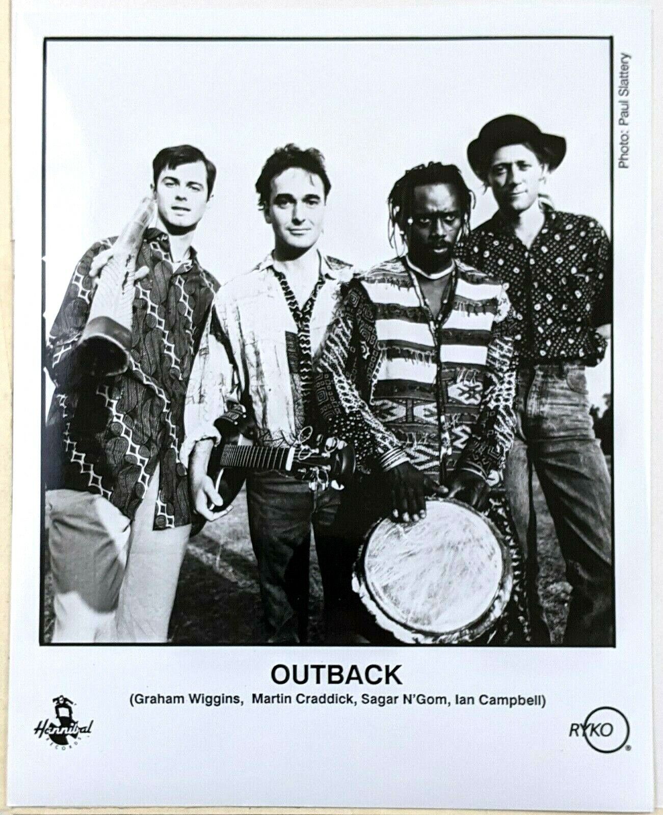 1990 Outback Australian World Music Band Press Photo Baka Graham Wiggins Vintage