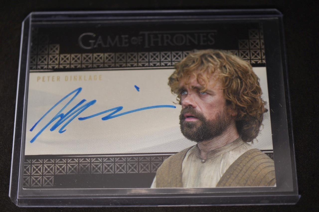 2017 Game Of Thrones Valyrian Steel Peter Dinklage Tyrion Auto lannister card