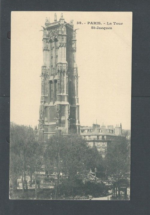 Post Card Ca 1903 Paris France st Jacques Monument UDB