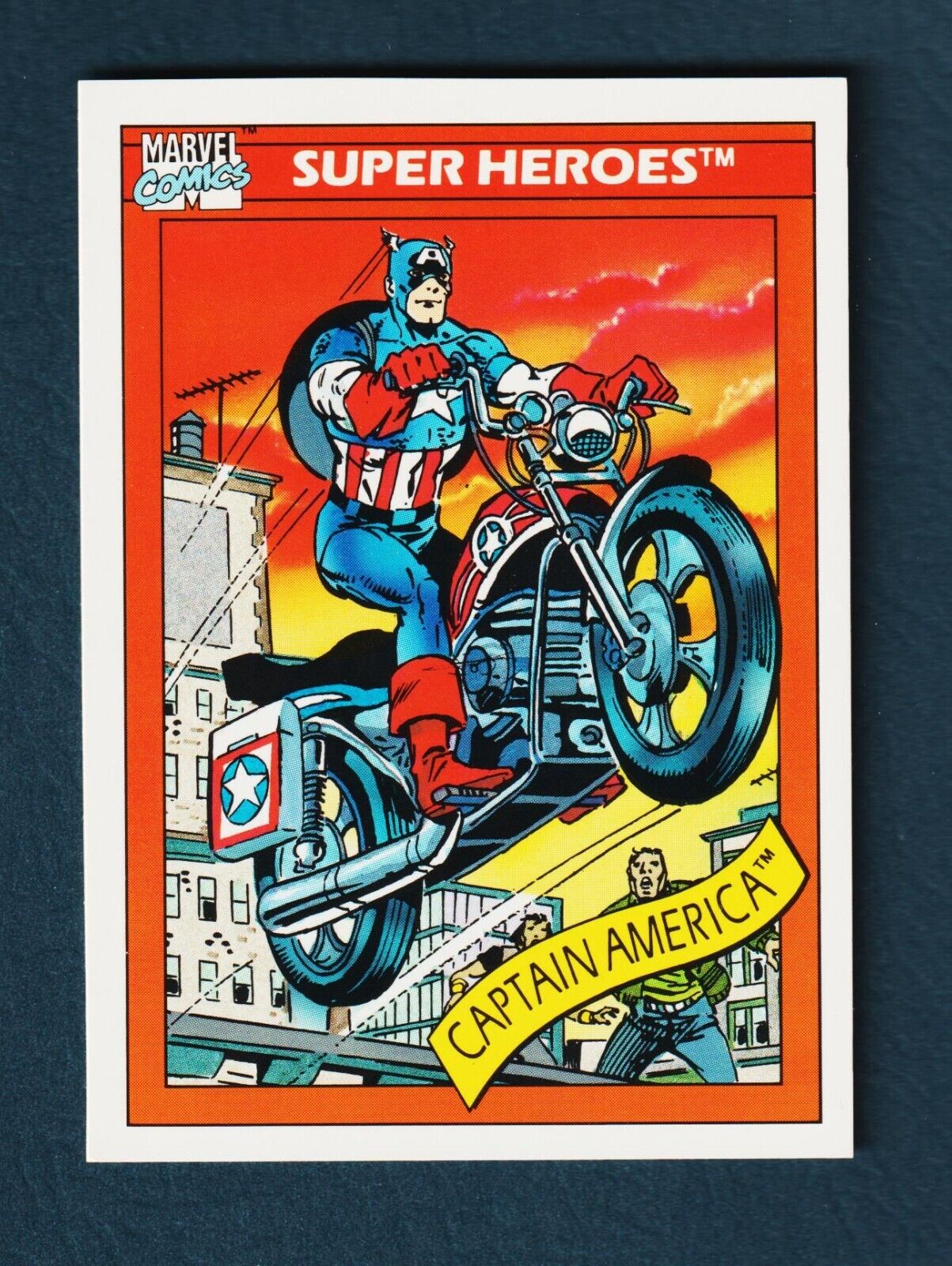 1990 Impel Marvel Universe #31 Captain America\'s Motorcycle NM to MINT *LOOK*