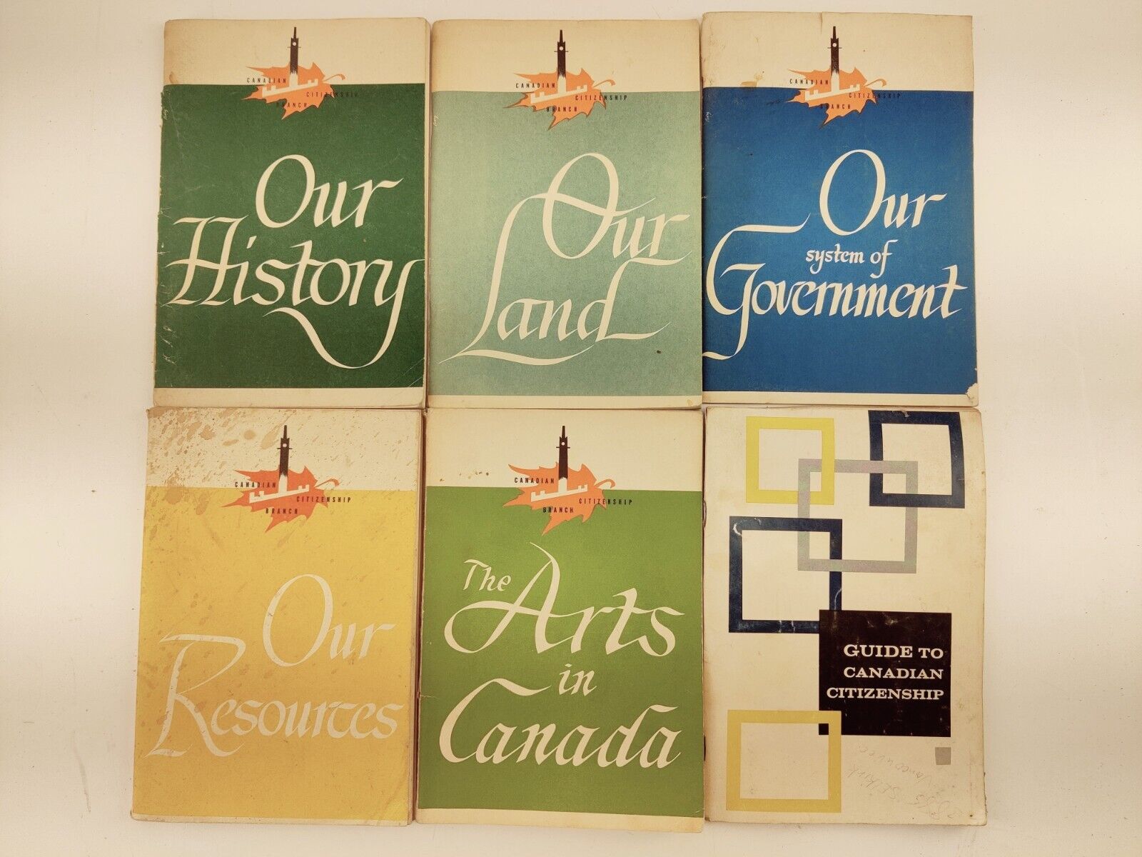 Vintage 1950s-1960s Lot of 6 Canadian Citizenship Branch Booklets