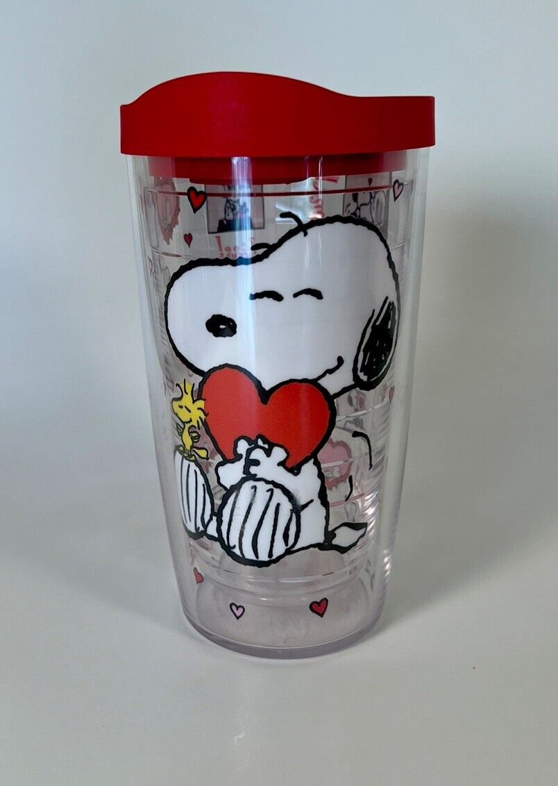 Tervis Tumbler Peanuts Valentines Snoopy w/Lid 16 oz