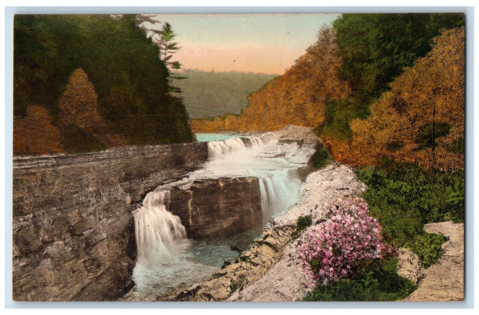 c1920\'s No 26 Lower Falls Letchworth State Park New York NY Vintage Postcard