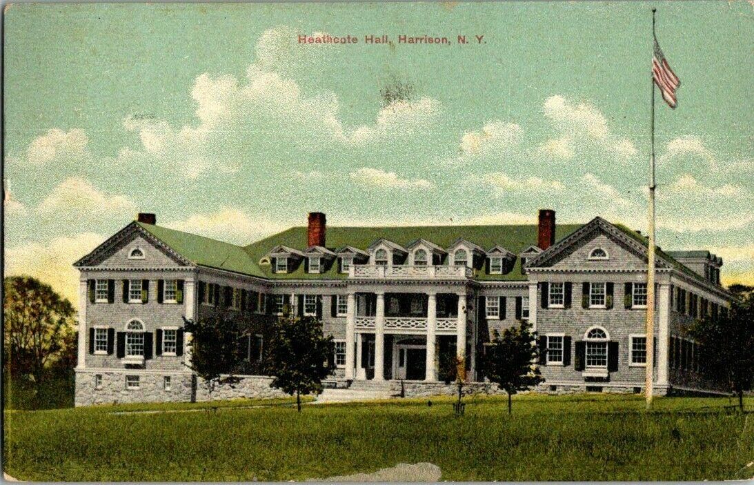 1911. HARRISON, NY. HEATHCOTE HALL. POSTCARD.