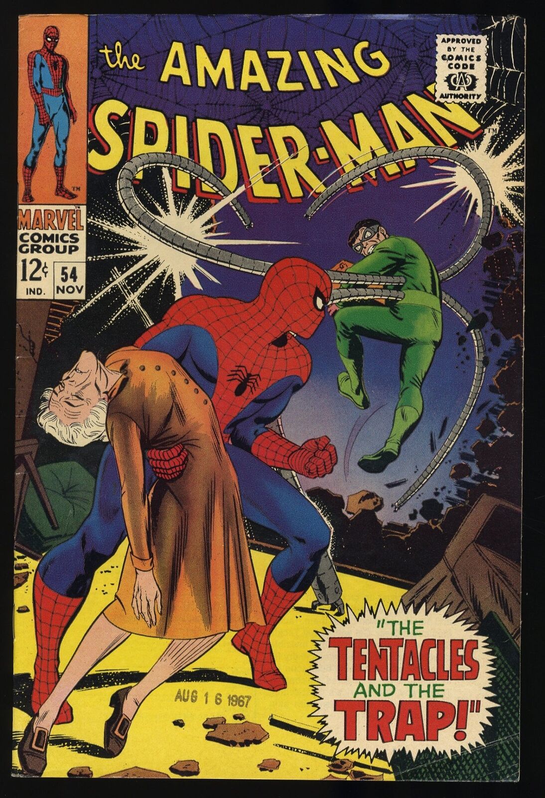 Amazing Spider-Man #54 FN+ 6.5  Doctor Octopus Appearance Marvel 1967