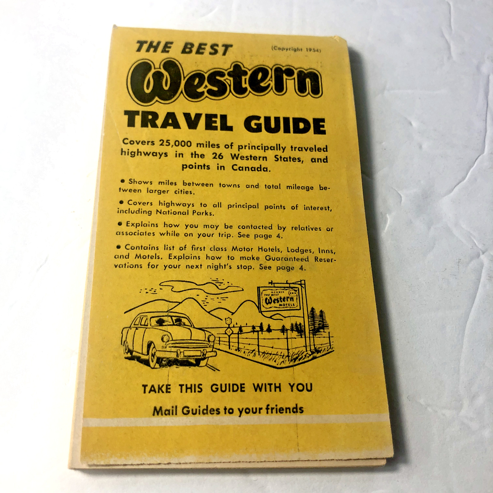 1954 Best Western Hotels Travel Guide/Directory 5\