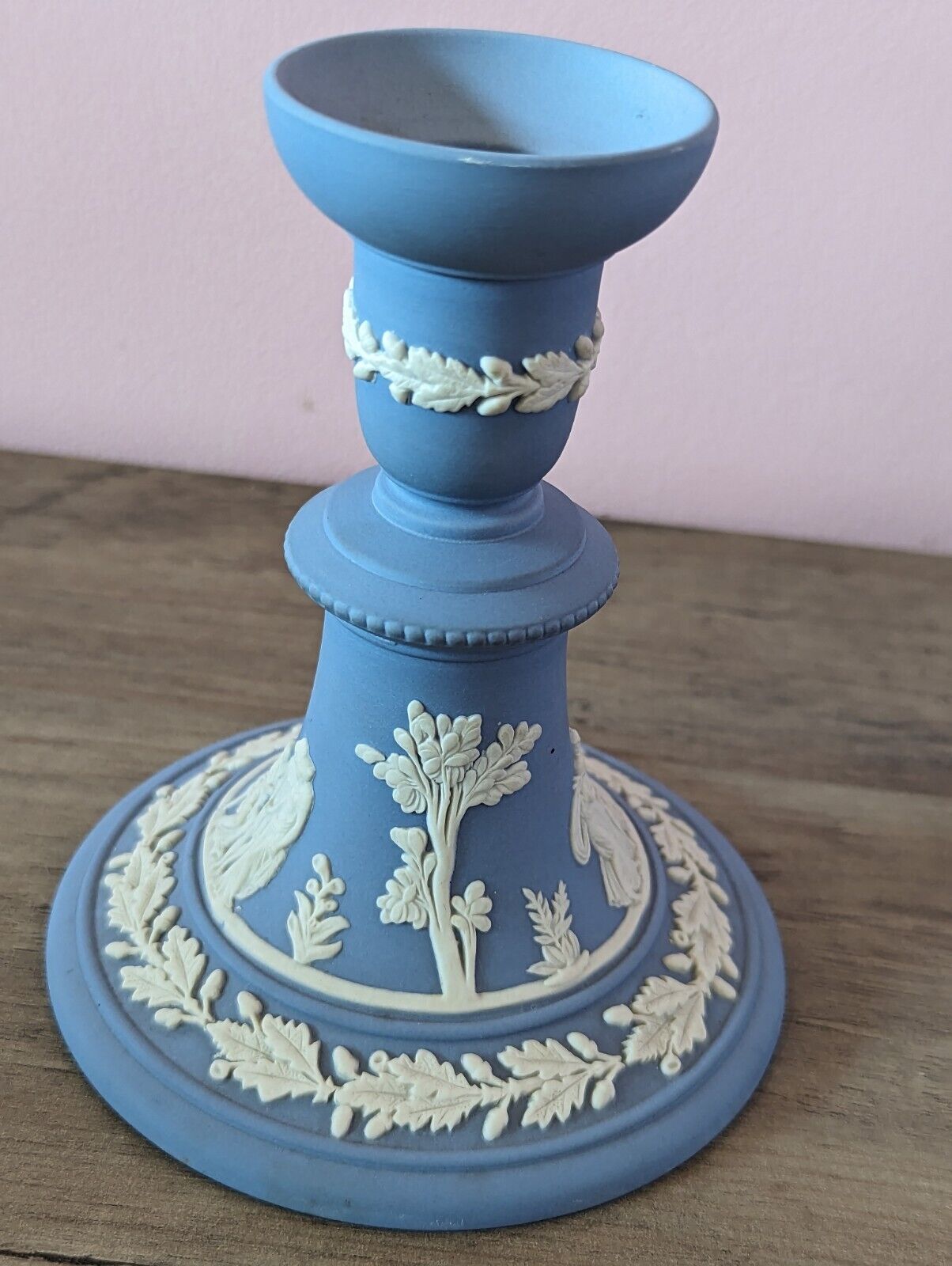 WEDGWOOD JASPER WARE CANDLE HOLDER Beautiful Design and Color