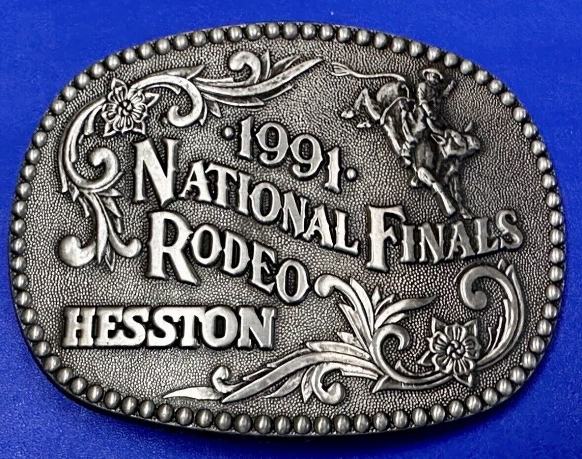 1991 National Final Rodeo Belt Buckle Adult 