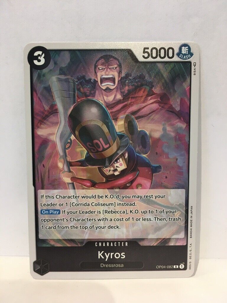 Kyros | OP04-082 R (Foil Version) | One Piece Trading Card Game
