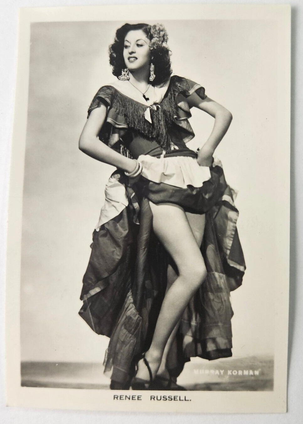 1939 Carreras Film & Stage Beauties Large Format Card #30 RENEE RUSSELL