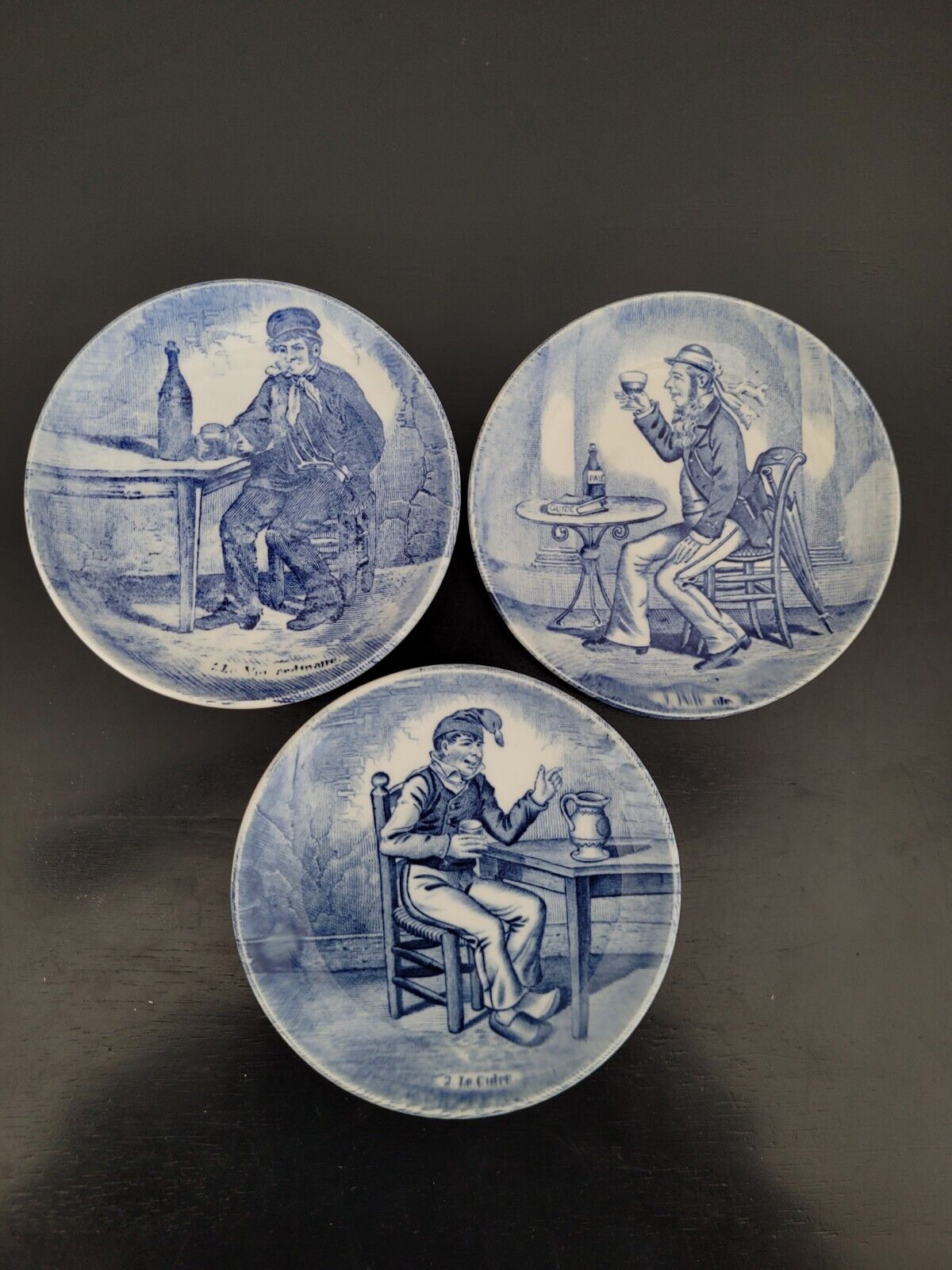 Vintage Royal Sphinx Boch Delfts Ceramic Coaster Set