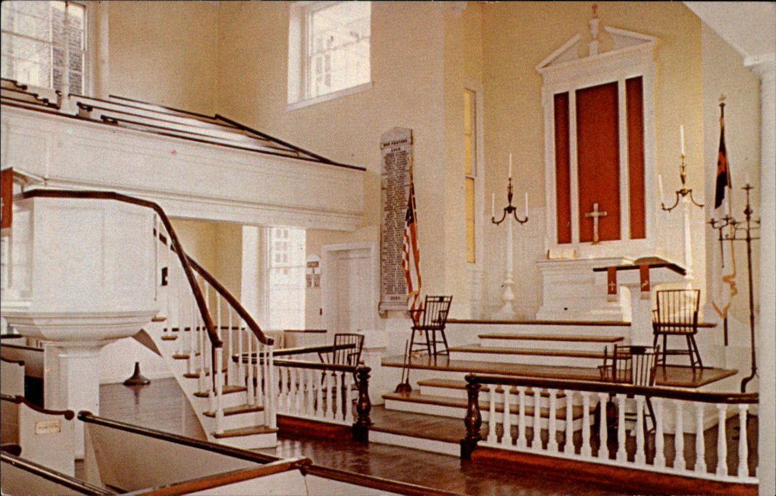 Chancel ~ Old St George\'s Methodist Church ~ Philadelphia Pennsylvania ~ 1950s