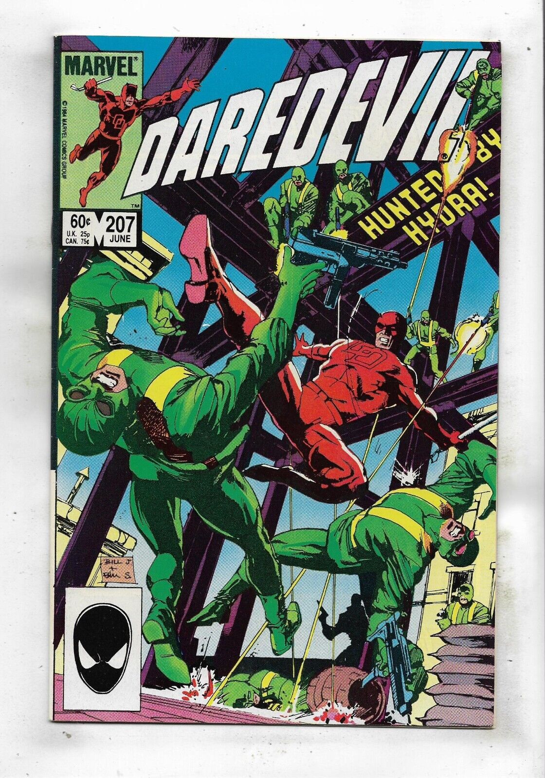 Daredevil 1984 #207 Very Fine