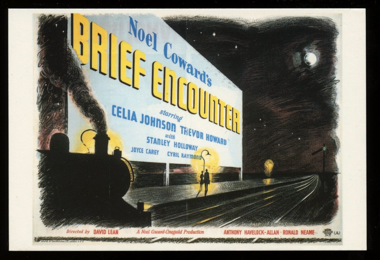 Brief Encounter Movie Cinema Film British Poster Art Postcard