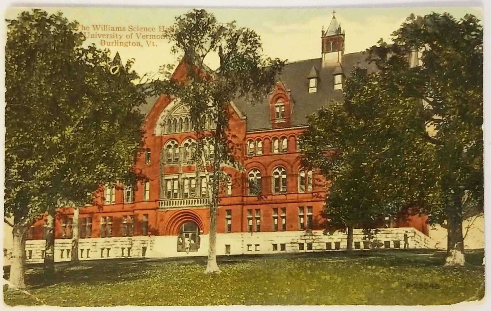 Williams Science Hall University of Vermont Burlington VT Postcard antique c1916