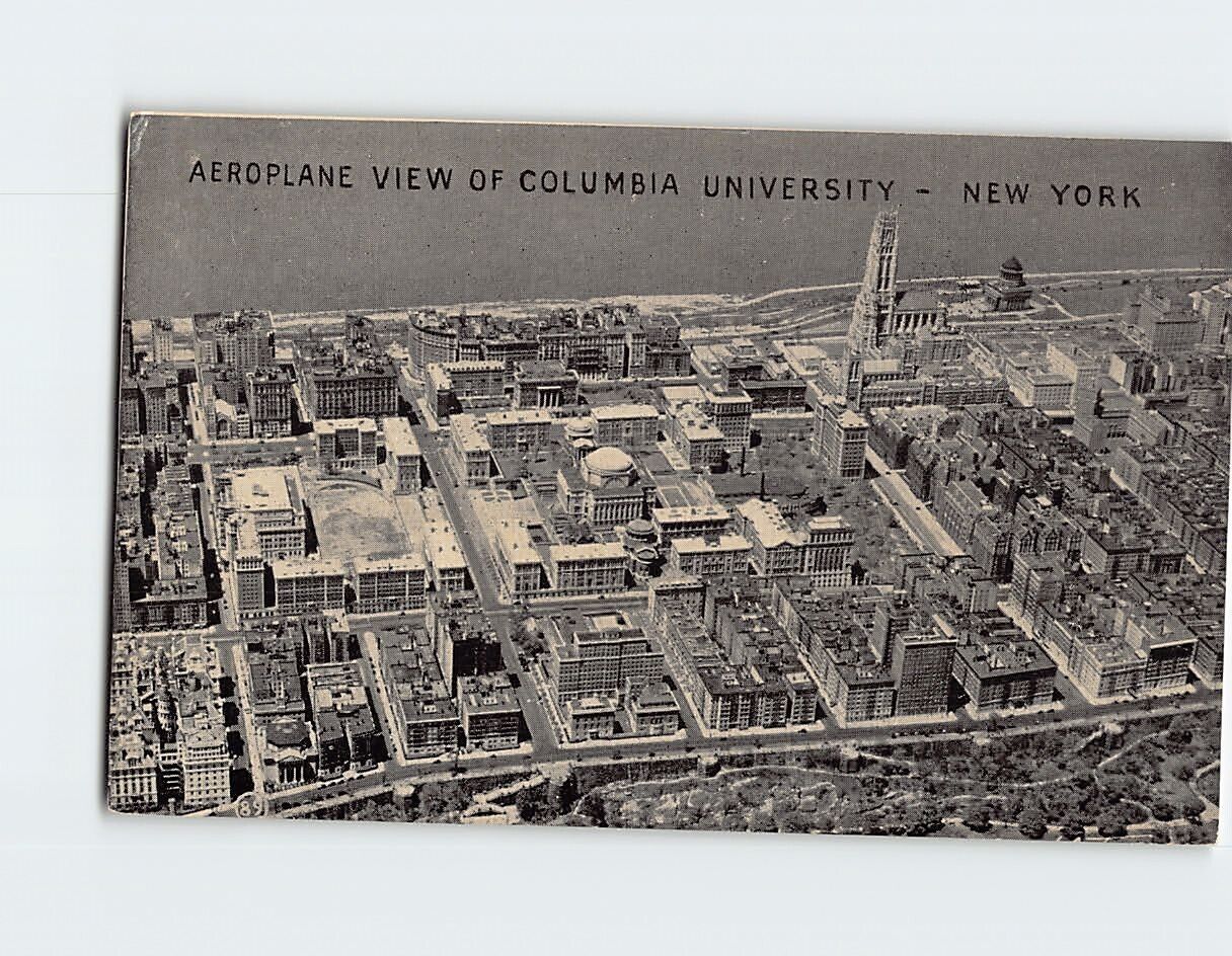 Postcard Aero Plane View of Columbia University New York City New York USA