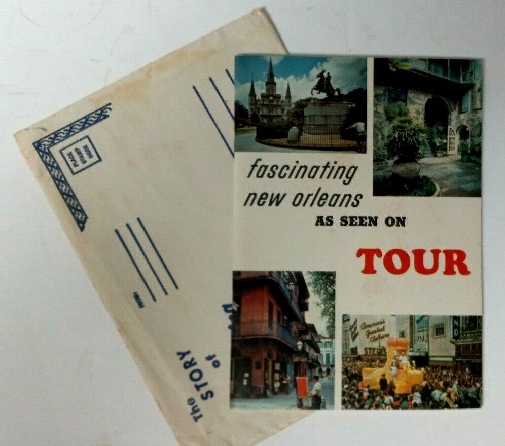 Fascinating New Orleans as Seen on Tour Travel Booklet Vintage Color 1960\'s 