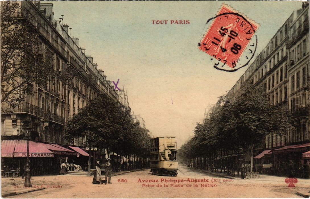 CPA TOUT PARIS 650 11th Avenue Philippe-Auguste (1270355)