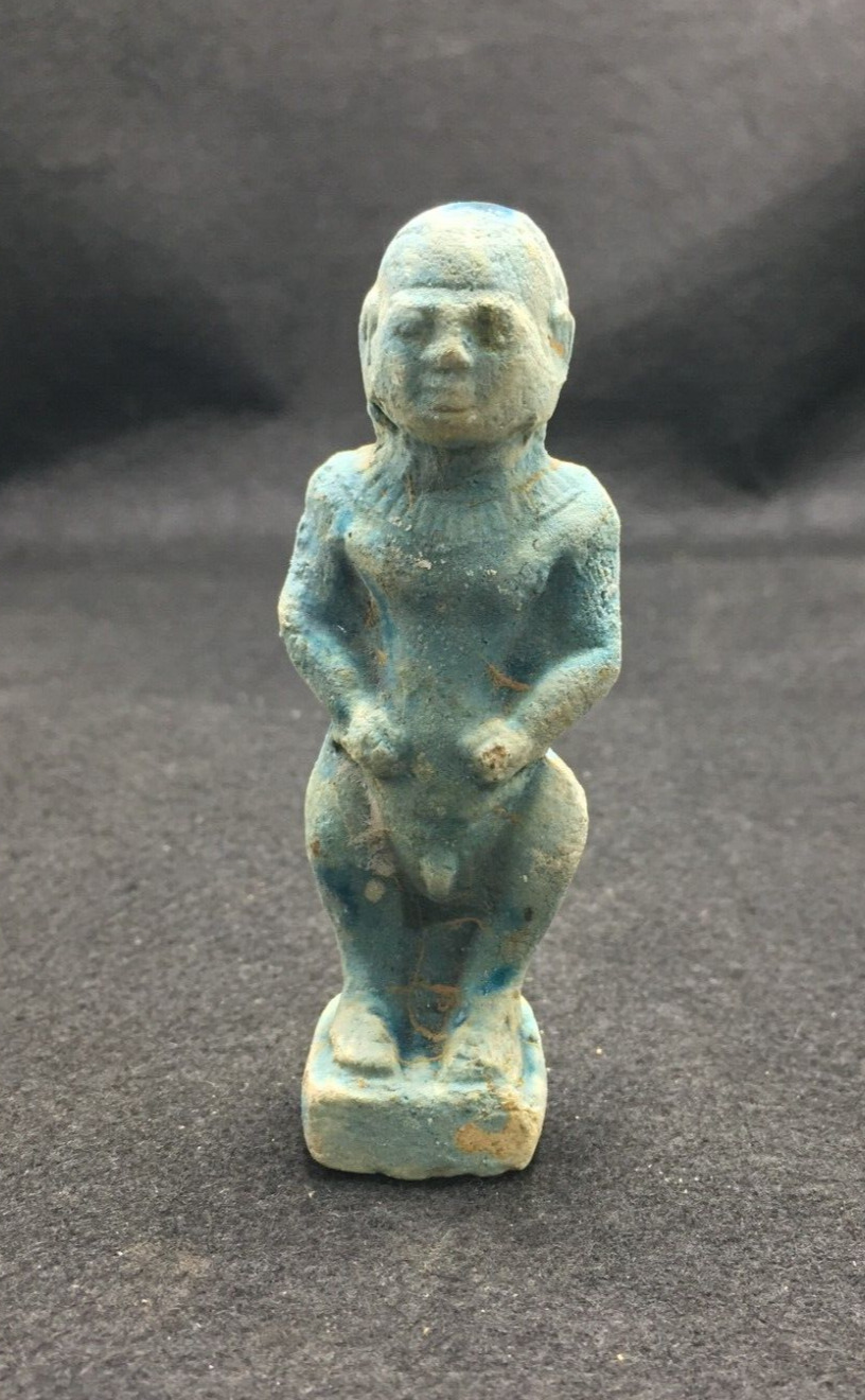 Ancient Egyptian Antiques Bes Statue God of dwarf Egyptian Pharaonic Rare BC
