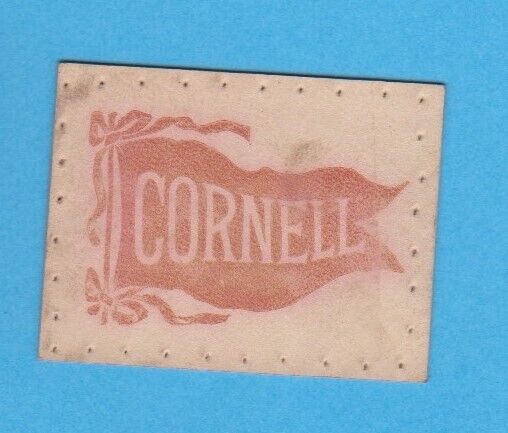 c1910s tobacco leather  L21 CORNELL UNIVERSITY - flag