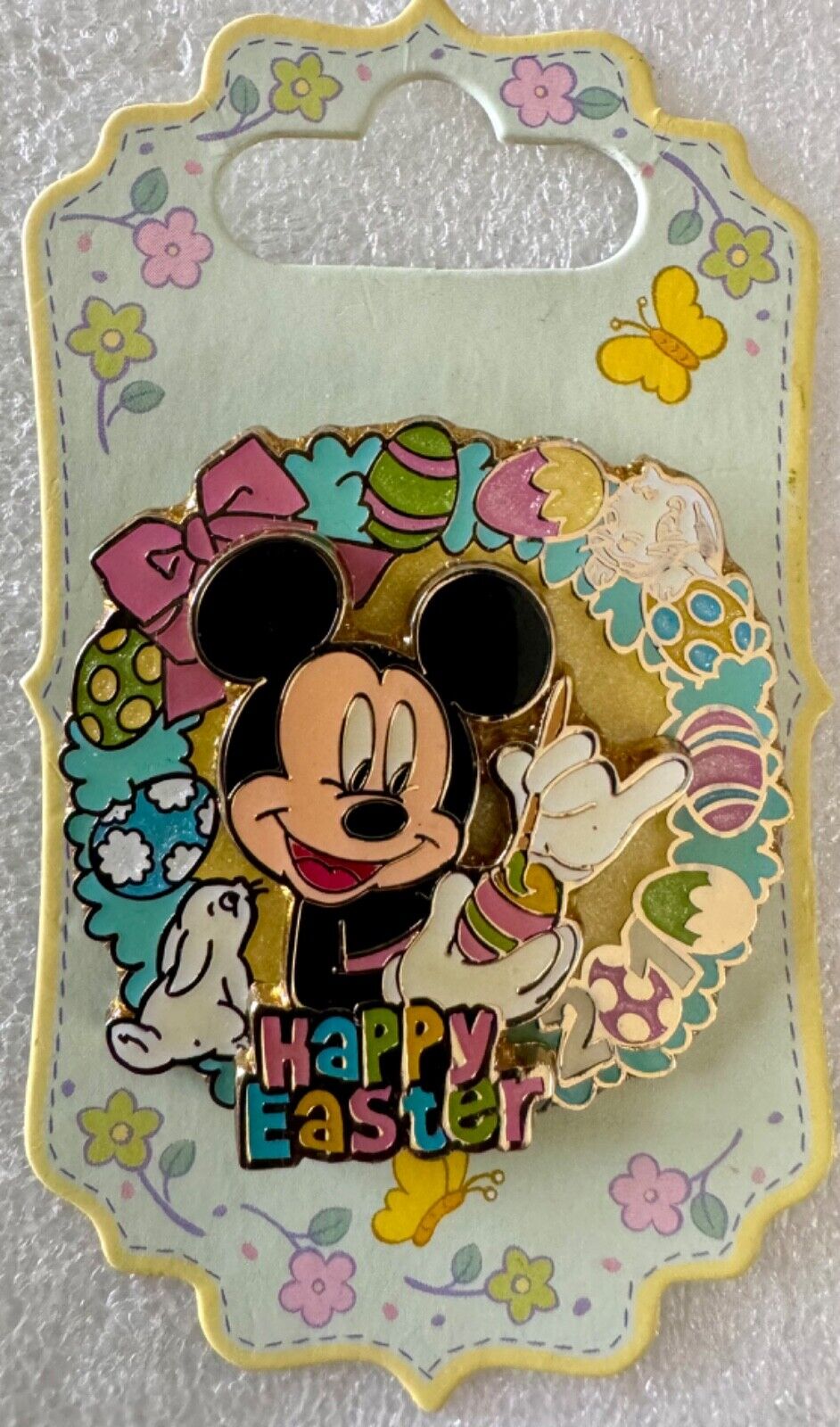 Disney Pin 75864 Mickey Mouse Happy Easter 2010 Series Limited Edition of 3000