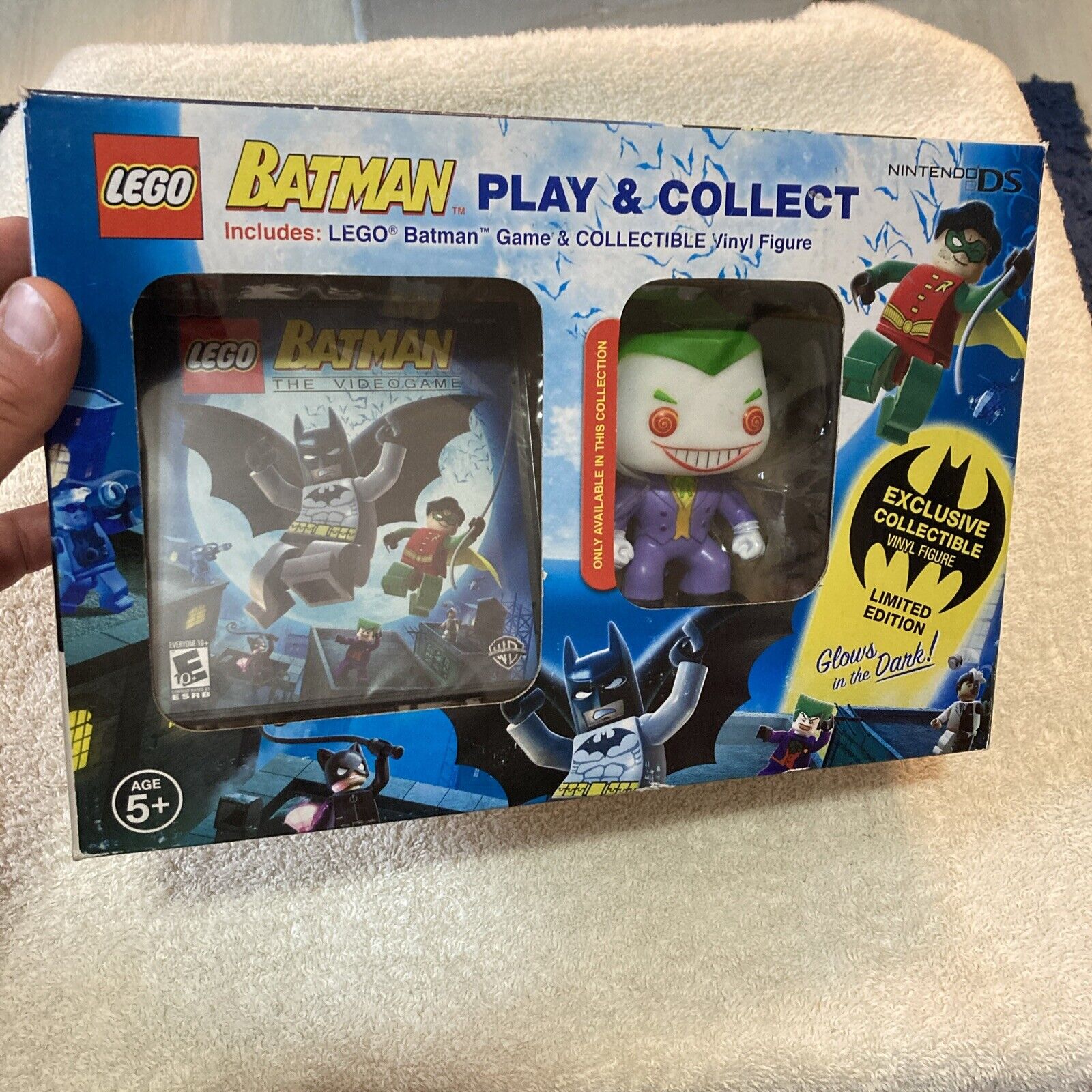 LEGO BATMAN PLAY & COLLECT NINTENDO DS FUNKO LIMITED EDITION GITD JOKER FIGURE 